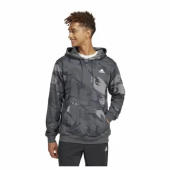 Seasonal Essentials Camouflage Hoodie Dark Grey*adidas Hot