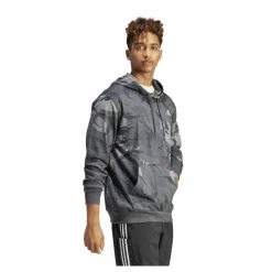 Seasonal Essentials Camouflage Hoodie Dark Grey*adidas Hot