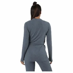 Serenity Rib Kimono Grey*BLACC