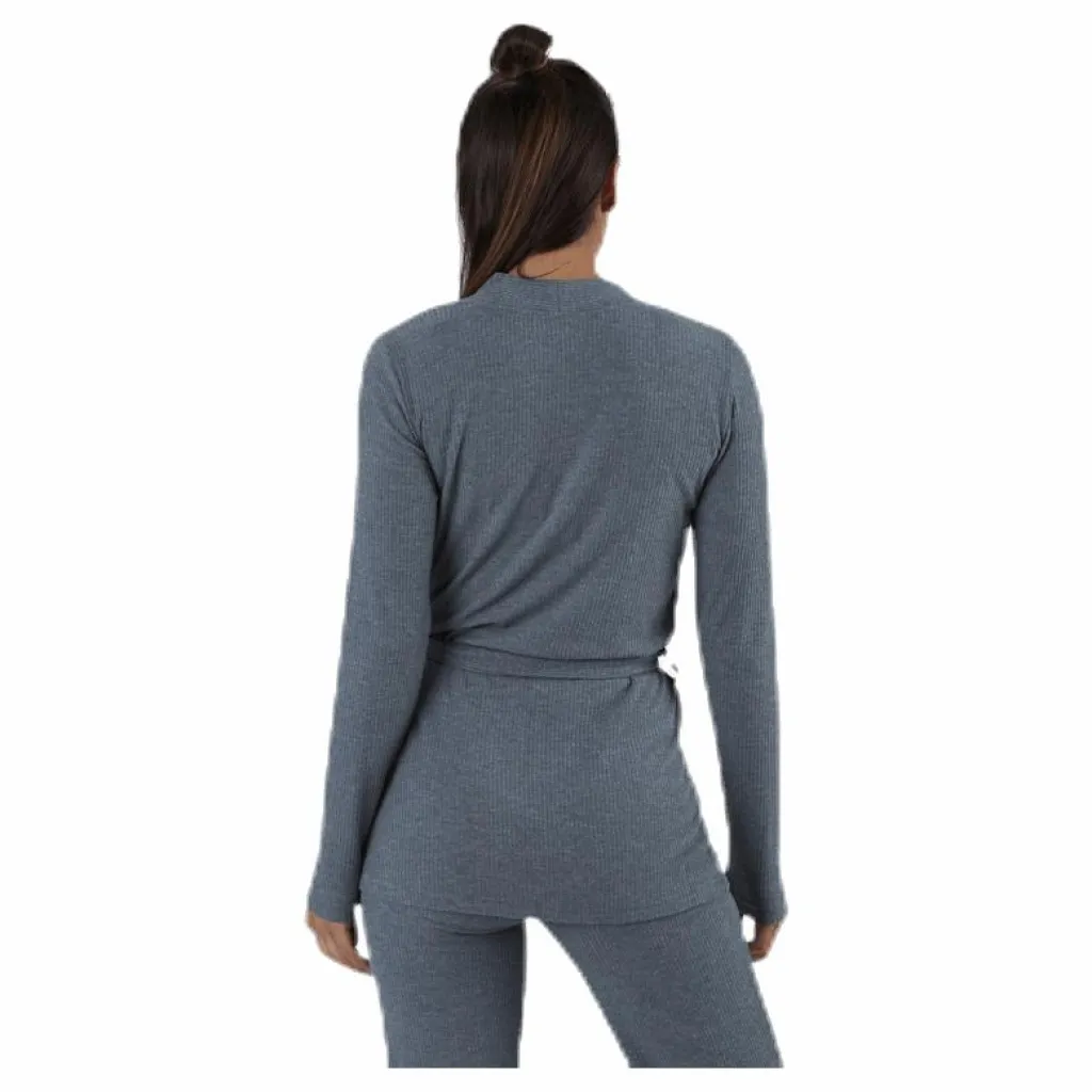 Serenity Rib Kimono Grey*BLACC