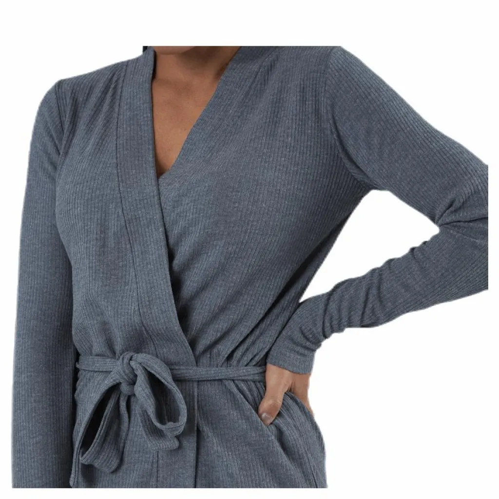 Serenity Rib Kimono Grey*BLACC