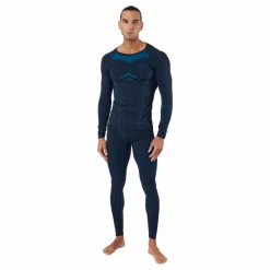 Odlo Set Long Fundamentals Performa Dark Sapphire - Blue Jewel Blå Sale