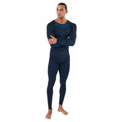 Odlo Set Long Fundamentals Performa Dark Sapphire - Blue Jewel Blå Sale