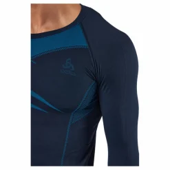 Odlo Set Long Fundamentals Performa Dark Sapphire - Blue Jewel Blå Sale