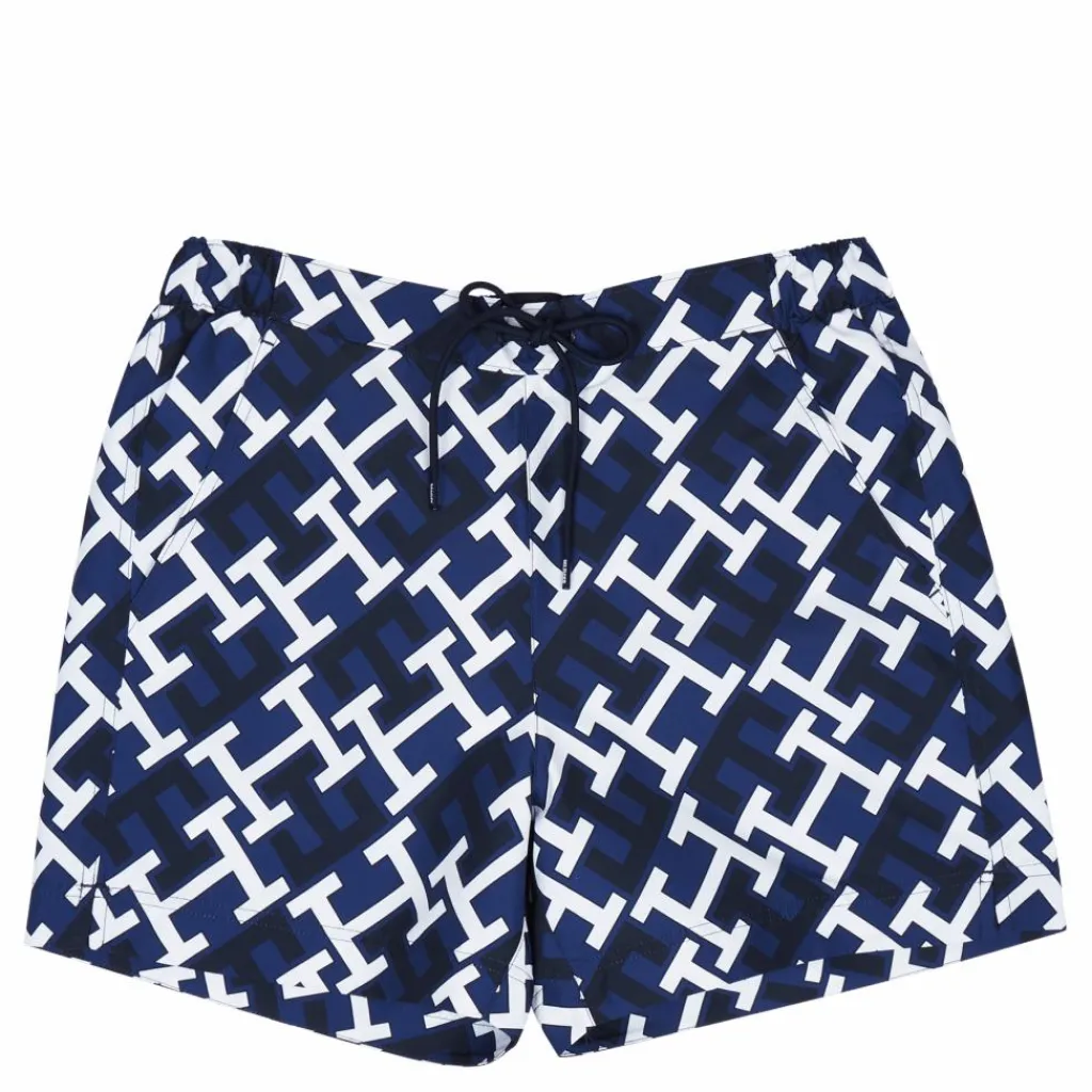 Tommy Hilfiger Sf Medium Drawstring Print Blue Flerfärgad Online