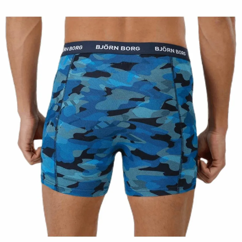 Björn Borg Shadeline Shorts 3-Pack Blue/Patterned/Black Blå, Mönstrad och Svart Outlet