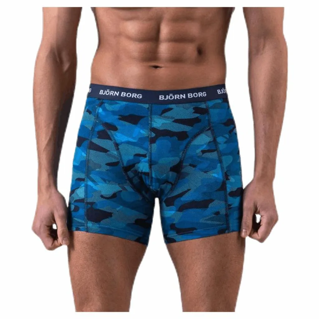 Björn Borg Shadeline Shorts 3-Pack Blue/Patterned/Black Blå, Mönstrad och Svart Outlet