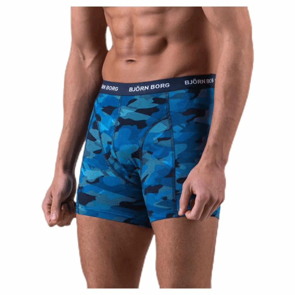 Björn Borg Shadeline Shorts 3-Pack Blue/Patterned/Black Blå, Mönstrad och Svart Outlet