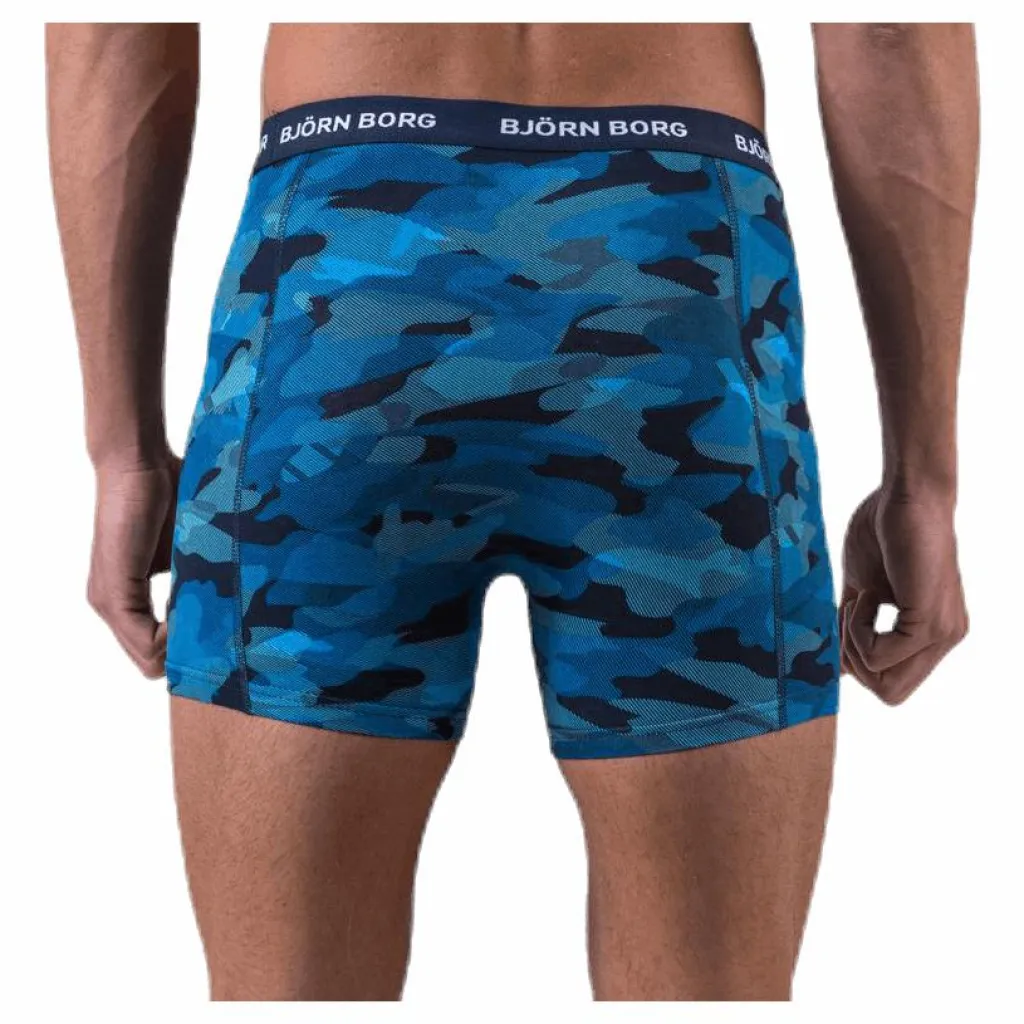 Björn Borg Shadeline Shorts 3-Pack Blue/Patterned/Black Blå, Mönstrad och Svart Outlet