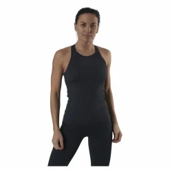 Casall Shiny Alligator Seamless Strap Tank Grey Grå