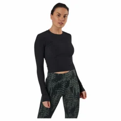 Shiny Rib Long Sleeve Black*Casall New