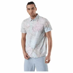 Dedicated Shirt Short Sleeve Sandefjord Map Patterned Mönstrad Clearance