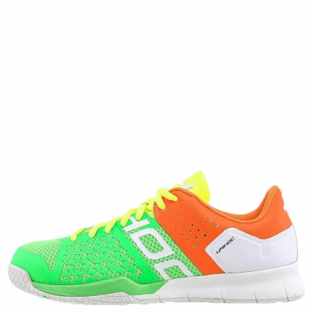 Unihoc Shoe U4 STL LowCut White/Green Vit och Grön