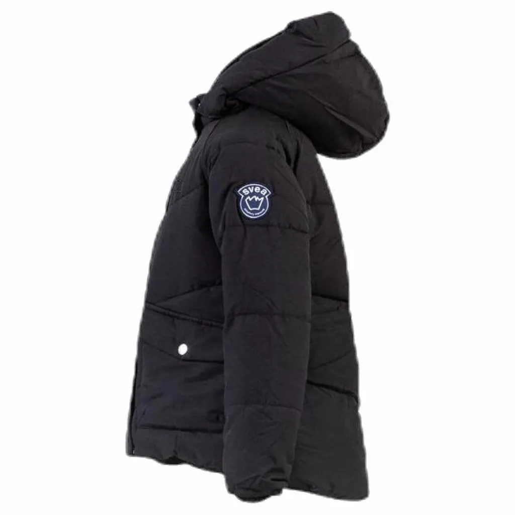 Svea Short Padded Junior Jacket Black Svart Best