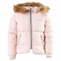 Svea Short Slim Jacket Junior Pink Rosa Outlet