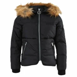 Svea Short Slim Jacket Junior Black Svart Hot