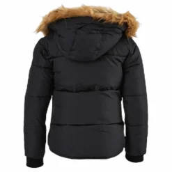 Svea Short Slim Jacket Junior Black Svart Hot