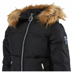 Svea Short Slim Jacket Junior Black Svart Hot
