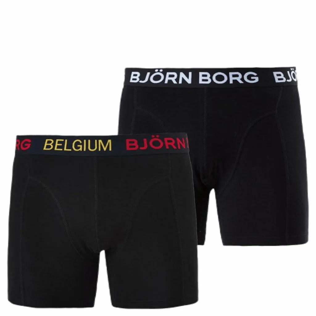 Shorts Sammy Belgium 2-pack Black*Björn Borg New