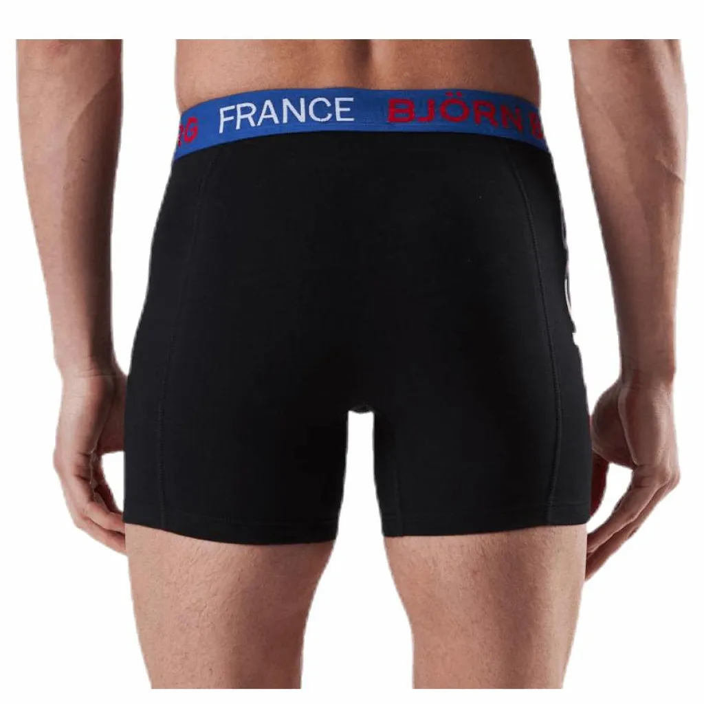 Björn Borg Shorts Sammy France 2-pack Black Svart Discount