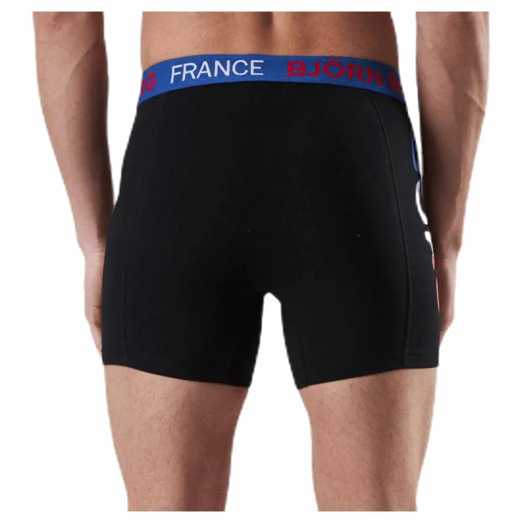 Björn Borg Shorts Sammy France 2-pack Black Svart Discount