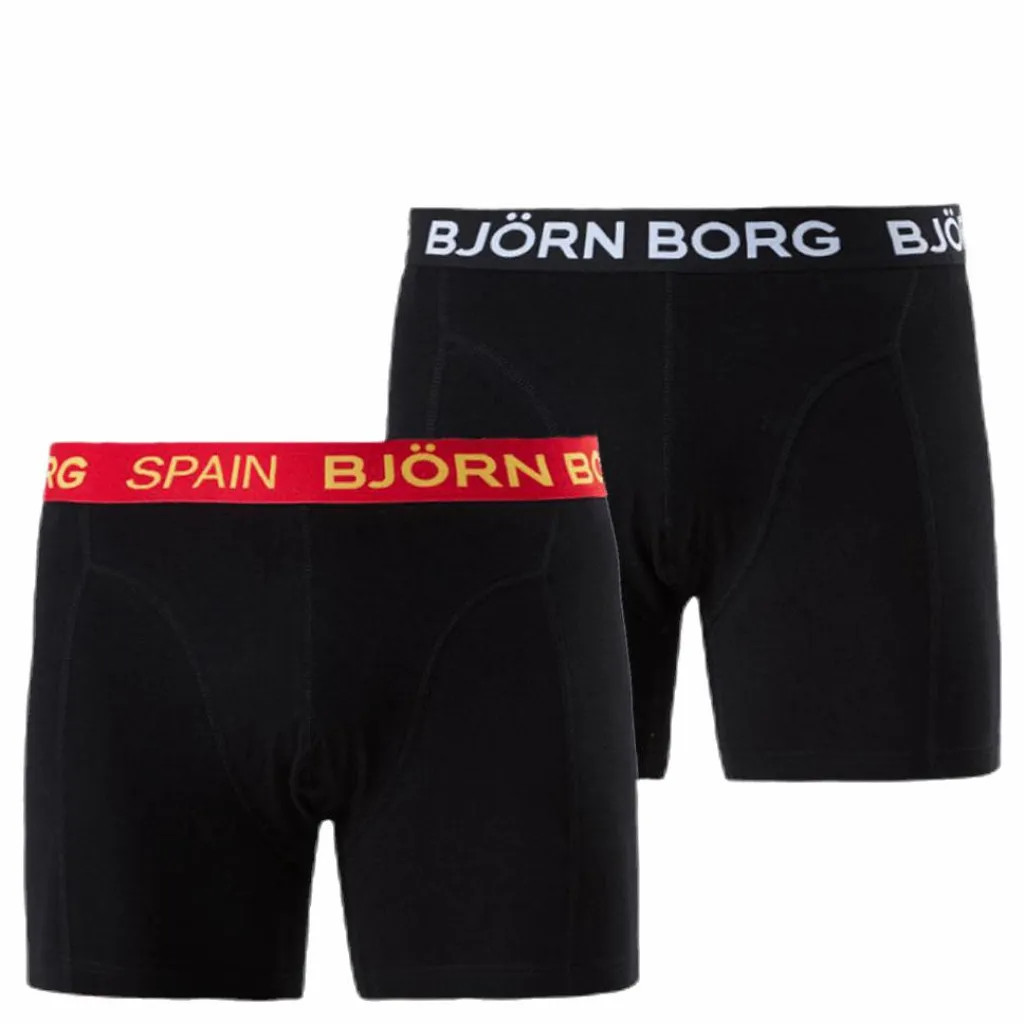Björn Borg Shorts Sammy Spain 2-pack Black Svart Clearance