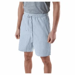 Shorts Vejle Thin Stripes Blue*Dedicated Discount