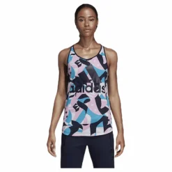 adidas Sid All Over Print Tank Pink/White Flerfärgad Online