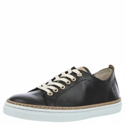 Sneaky Steve Silvermine Low Leather Black Svart Clearance