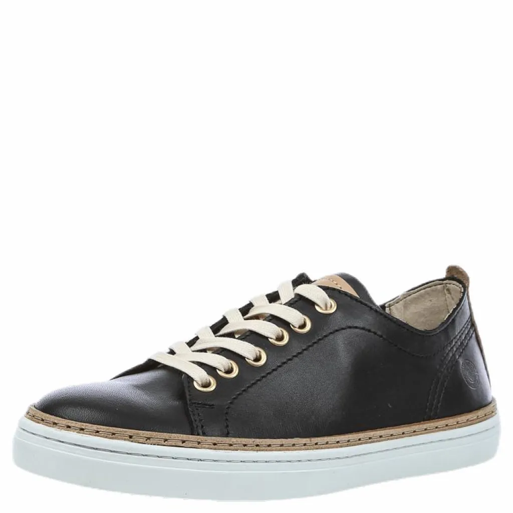 Sneaky Steve Silvermine Low Leather Black Svart Clearance