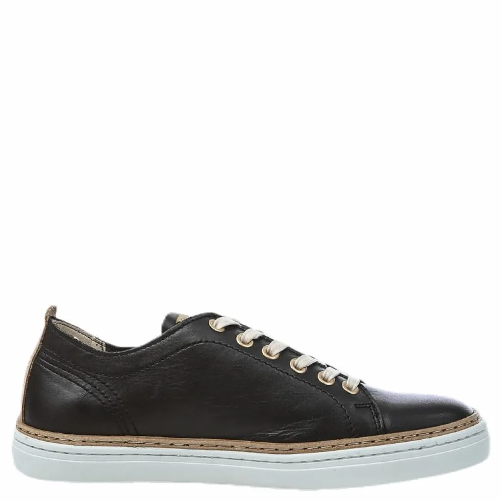 Sneaky Steve Silvermine Low Leather Black Svart Clearance