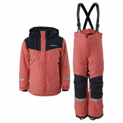 Didriksons Skare Kids Set Pink Rosa Clearance