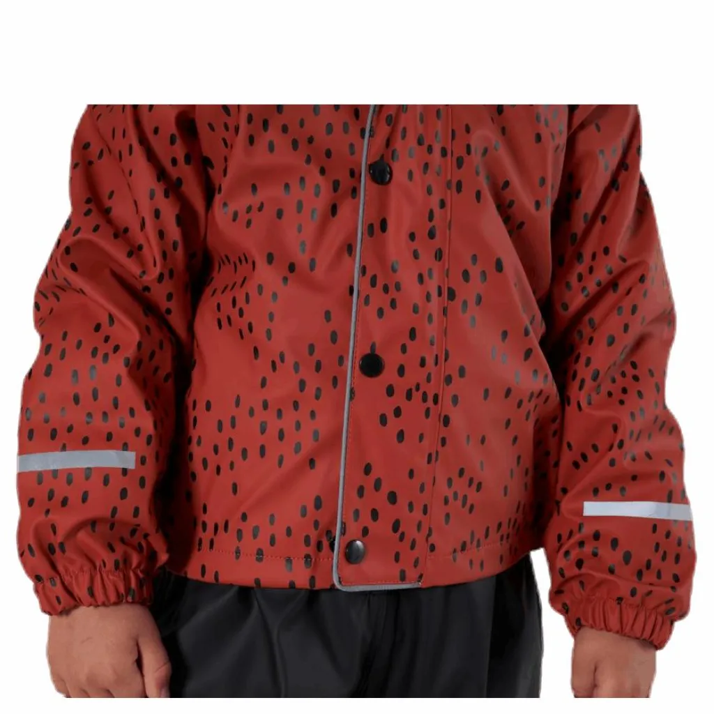 Virvelvind Skur Fodrat regnställ Orange/Black/Red Röd Sale
