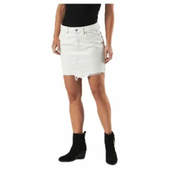 Only Sky Reg Skirt Raw Edge Dest.Bb Brun Discount