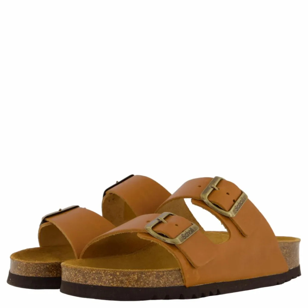 Scholl Iconic Sl Josephine Leather Cognac Cognac Brun New