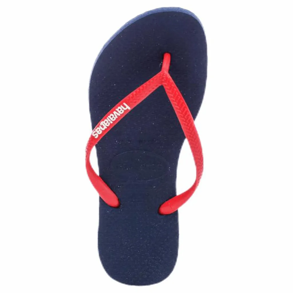 Havaianas Slim Logo Blue/Red Blå och Röd Online