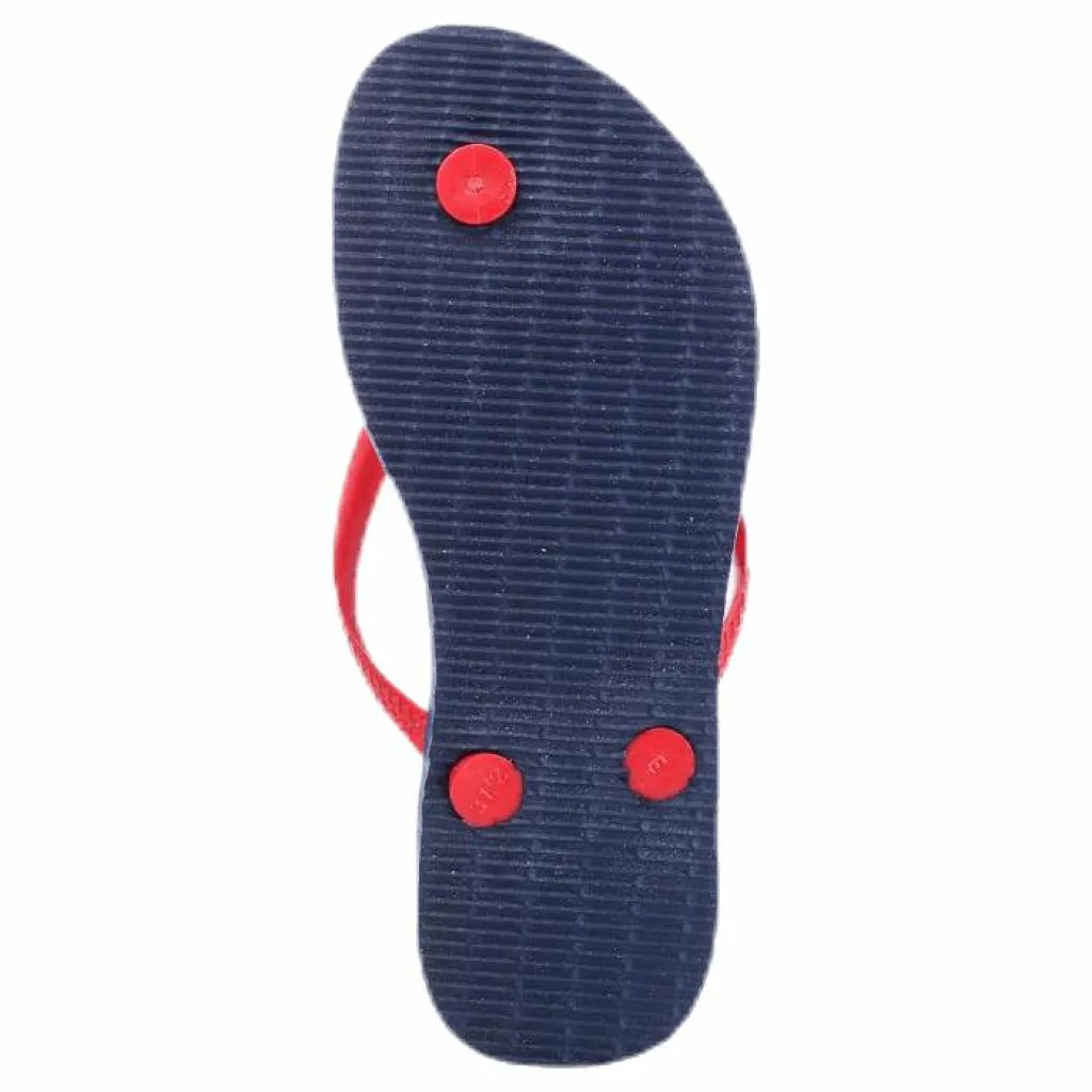 Havaianas Slim Logo Blue/Red Blå och Röd Online