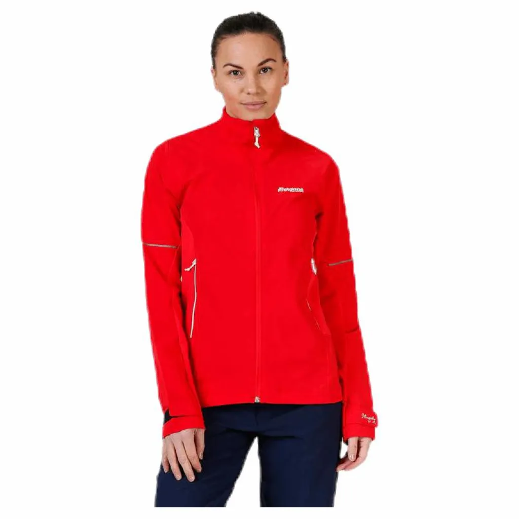 Bergans of Norway Slingsby LT Softshell Jacket White/Red Vit och Röd New