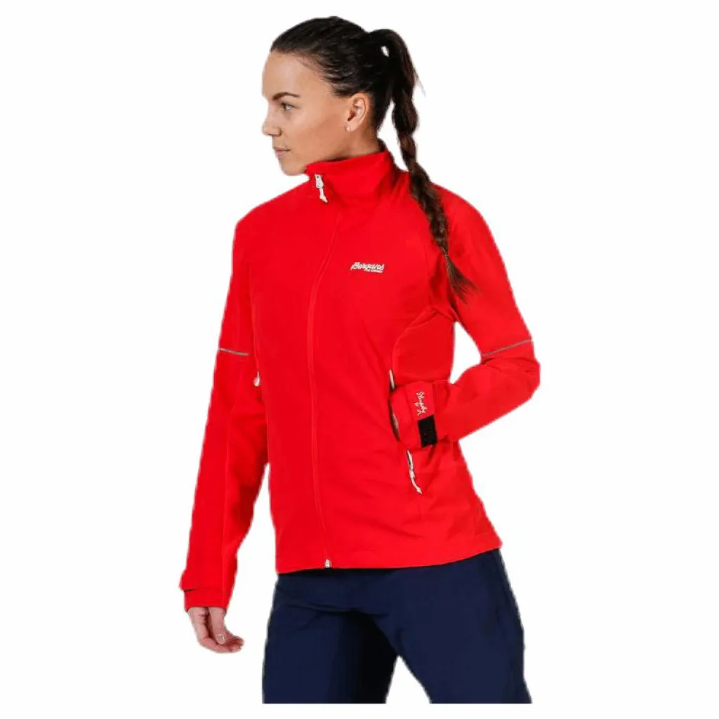 Bergans of Norway Slingsby LT Softshell Jacket White/Red Vit och Röd New
