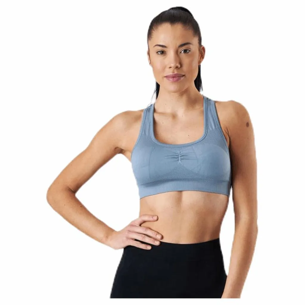 Casall Smooth Sports Bra Blue Blå Discount
