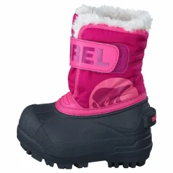 Sorel Snow Commander Toddler 652 Tropic Pink, Deep Blush Svart och Rosa Outlet