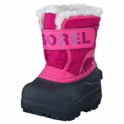 Sorel Snow Commander Toddler 652 Tropic Pink, Deep Blush Svart och Rosa Outlet