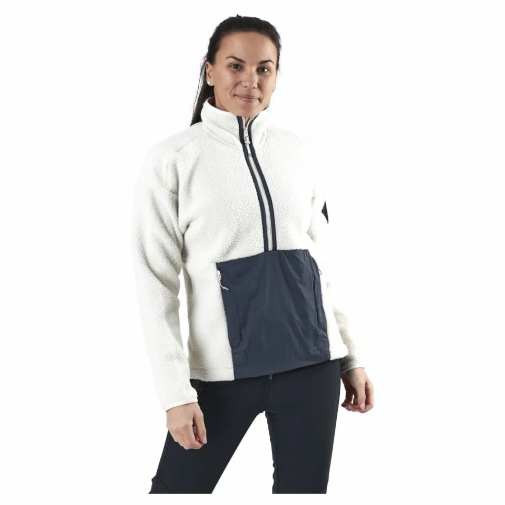 Salomon Snowshelter Teddy Half Zip White Vit Hot