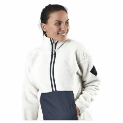 Salomon Snowshelter Teddy Half Zip White Vit Hot