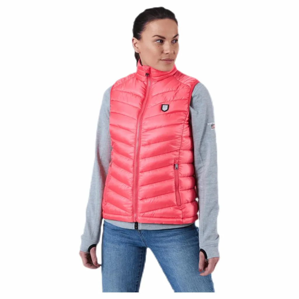 Tuxer Sofia Waistcoat Pink Rosa New