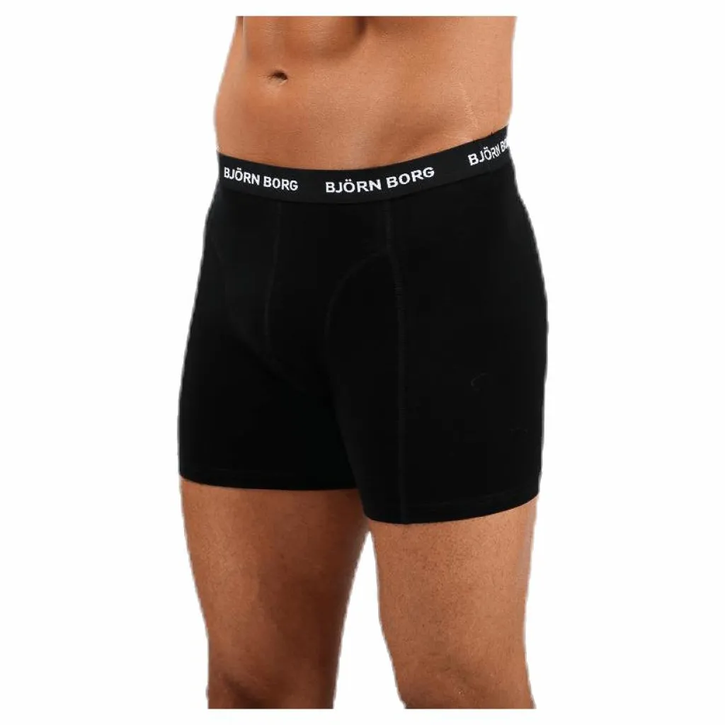 Björn Borg Solid Shorts 5-Pack Black Svart Outlet
