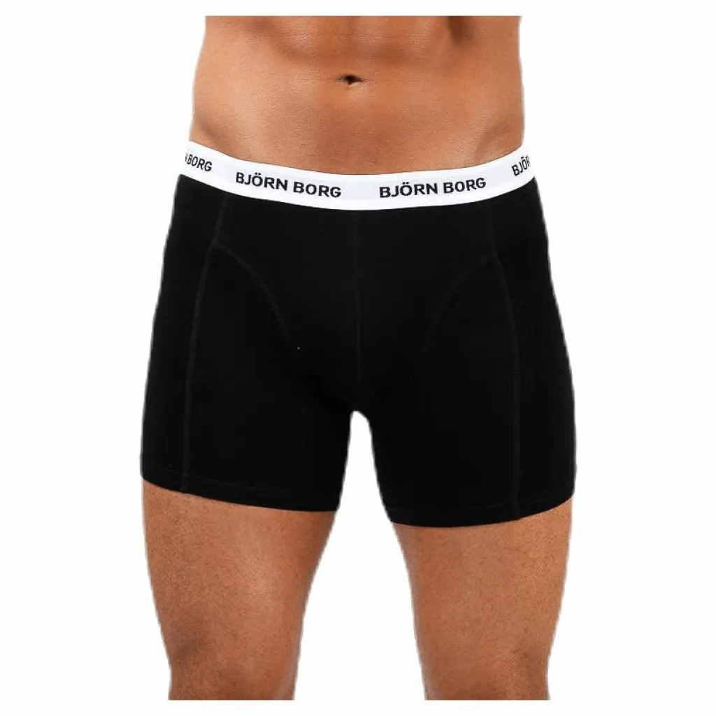 Björn Borg Solid Shorts 5-Pack Black Svart Outlet