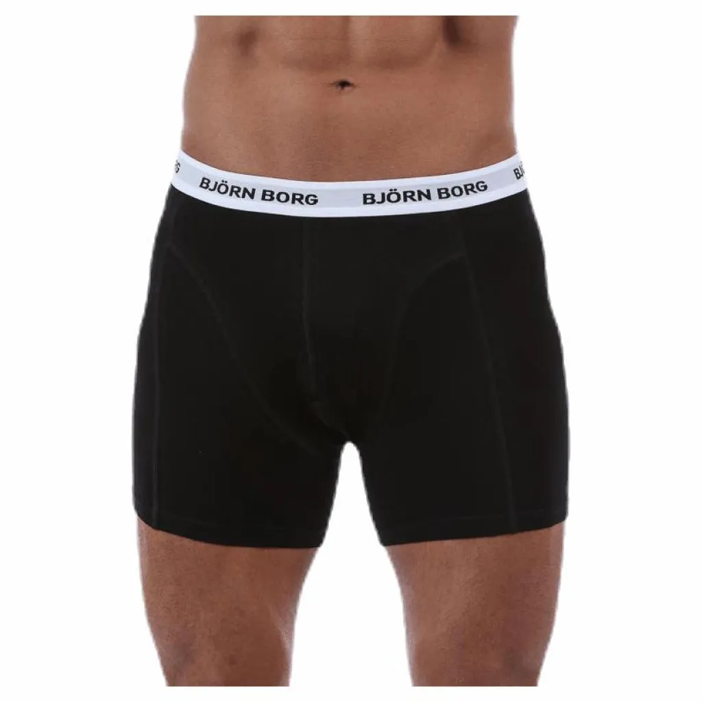 Björn Borg Solid Shorts 5-Pack Black Svart Outlet