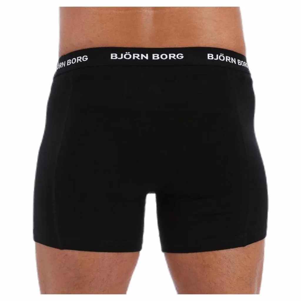 Björn Borg Solid Shorts 3-Pack Black Svart