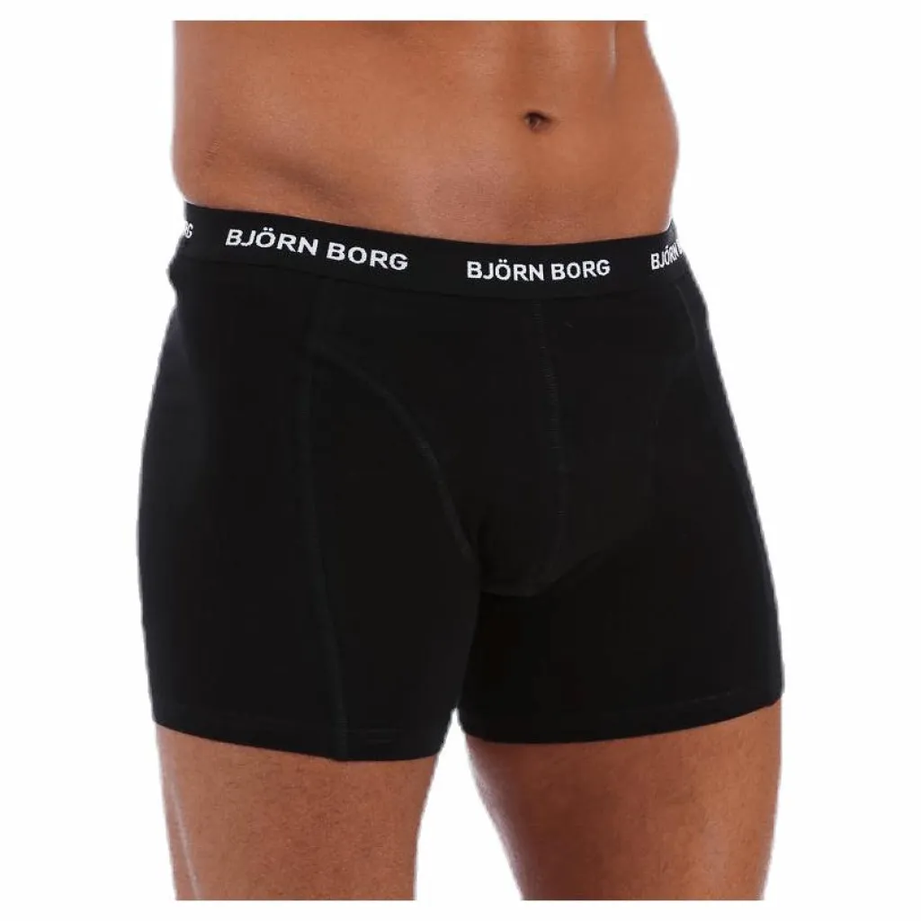 Björn Borg Solid Shorts 3-Pack Black Svart